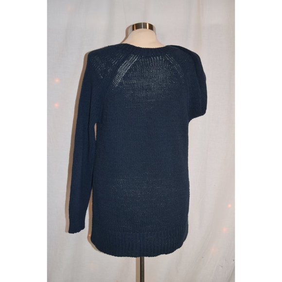 Anthro- Moth Blue Sweater size M - Picture 5 of 7